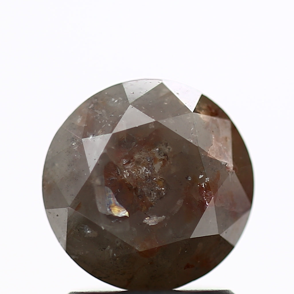 1.52 Carat Gray Fancy Round Brilliant Cut Natural Loose Diamond